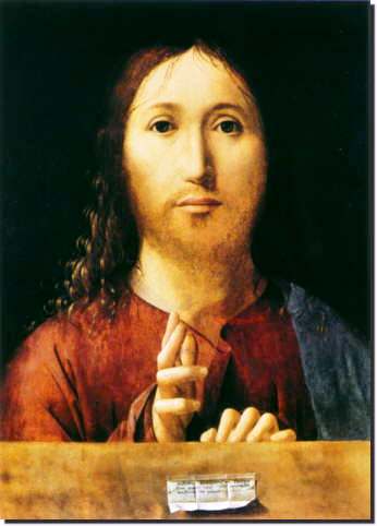 Antonello da Messina - Salvator mundi - Londra, National Gallery